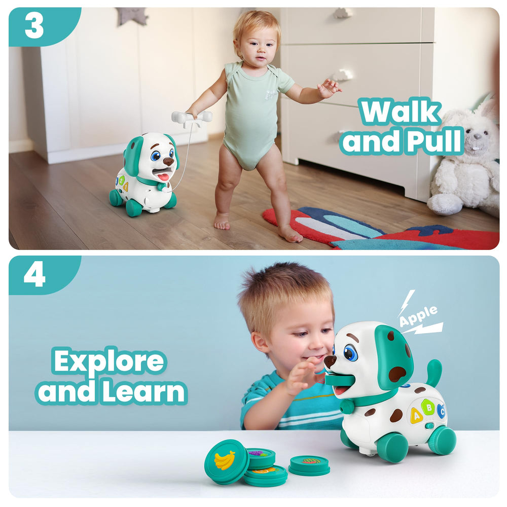 Vahome Puppy Toy bilingual ABC and 123 buttons support early language