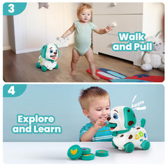 Vahome Puppy Toy bilingual ABC and 123 buttons support early language