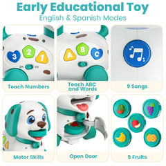 Vahome Puppy Toy safe ABS materials and oversized buttons for easy pressing
