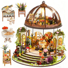 Vaki Vaki cover view of the hanging garden mini house kit for shelf display