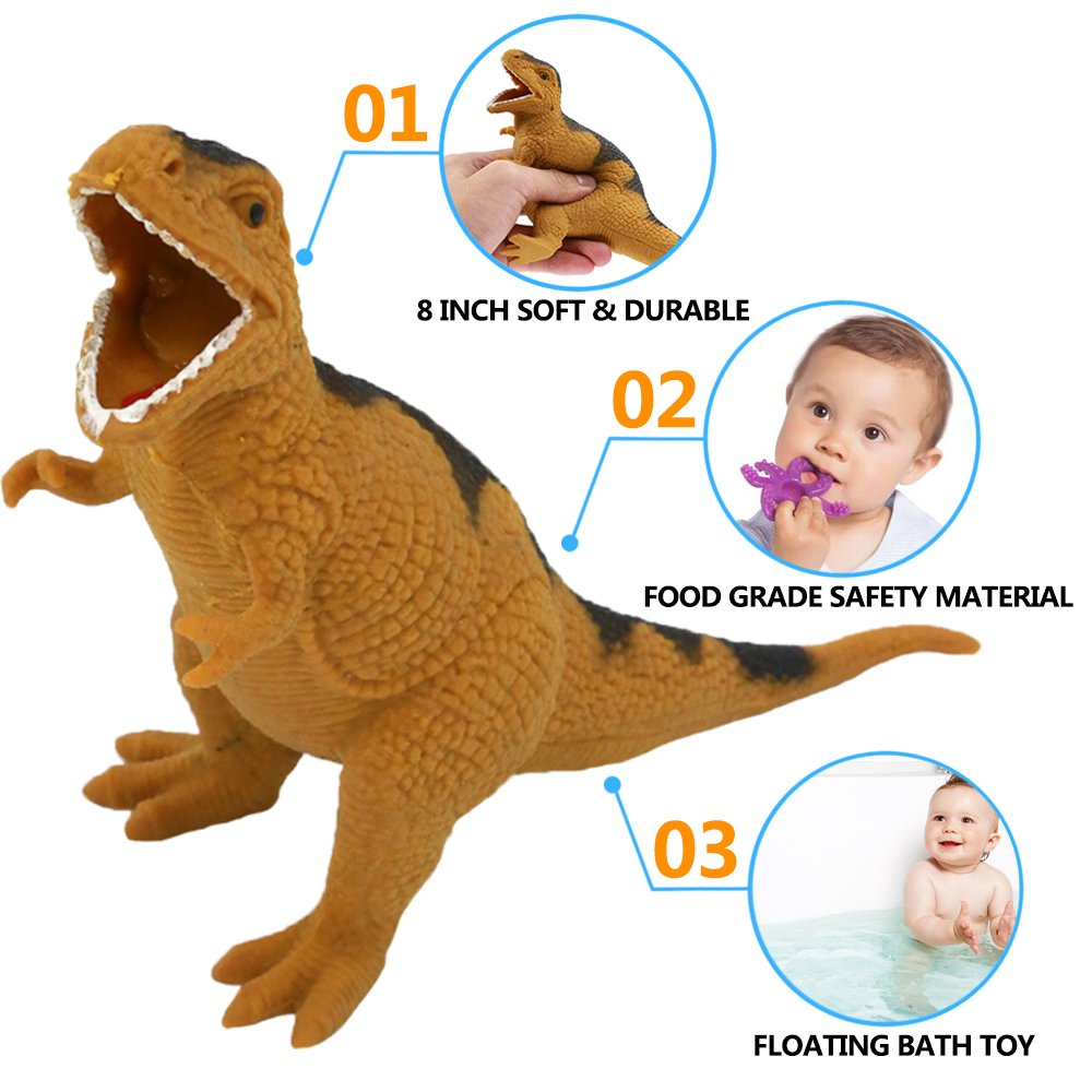 Close-up of ValeforToy dinosaur skin texture showing lifelike details.