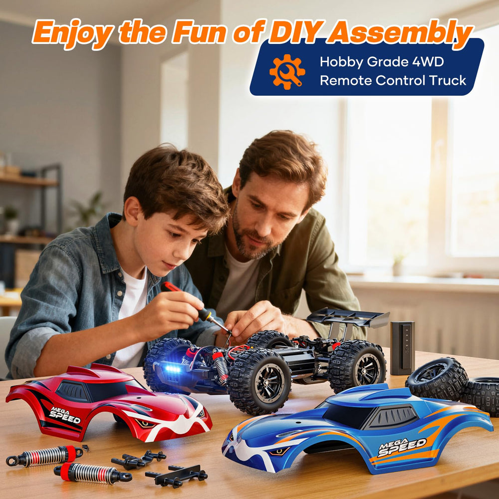 ValueTalks 1/16 RC Car durable chassis with independent suspension.