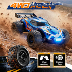 ValueTalks 1/16 RC Car remote control showing long-range precision.