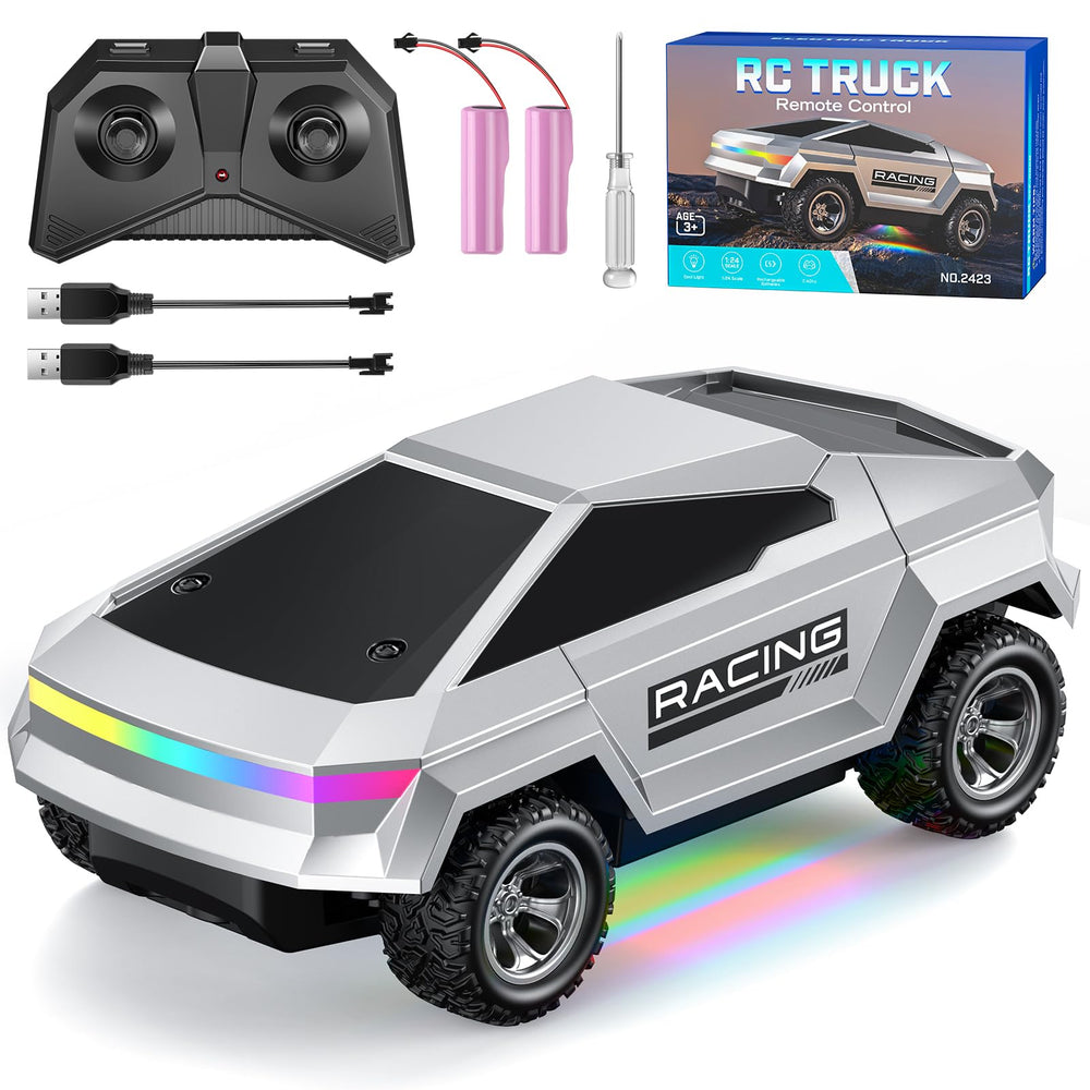 ValueTalks RC pickup truck front view ideal for outdoor racing.