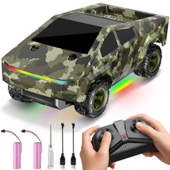 ValueTalks 1:24 RC Truck front view showcases all-terrain design for outdoor fun