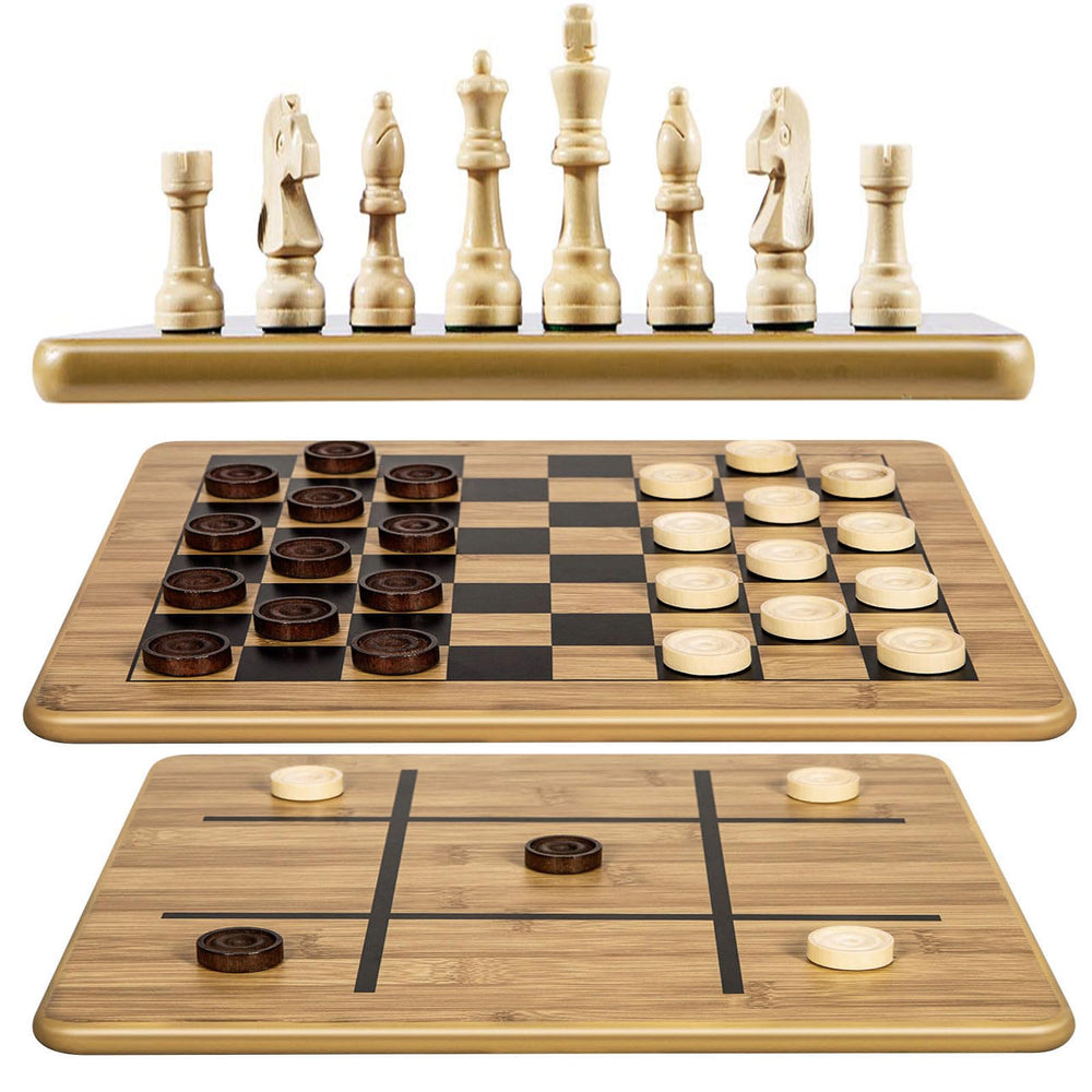 Vamslove 3-in-1 board top view for family game night