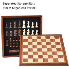 Vamslove 2-in-1 combo set lets you enjoy chess and checkers anytime.