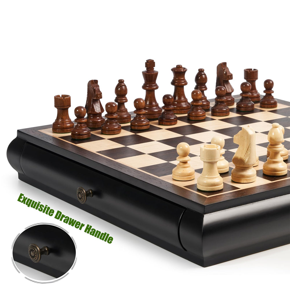 VAMSLOVE checkers pieces complement the 2-in-1 board for family games