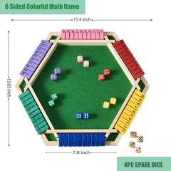 Vamslove colorful dice closeup highlights smooth rolling and visual engagement.