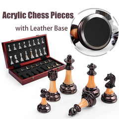 VAMSLOVE deluxe weighted acrylic pieces offer stable, premium-feel gameplay.