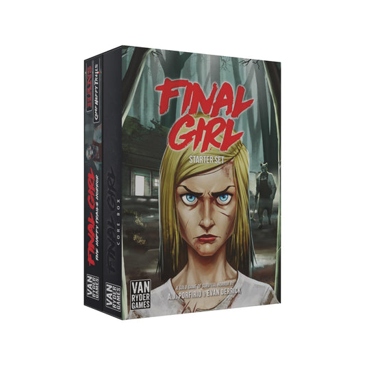 Van Ryder Games Final Girl starter core box for solo play, compact setup and tense nights.