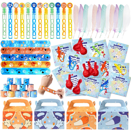 Vanblue dog-paw favors in blue theme for kid-friendly party keepsakes