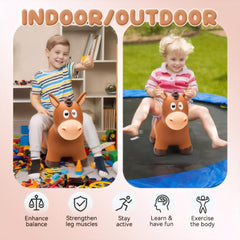 VangBow bouncy horse big eyes add charm for storytelling and exploration.