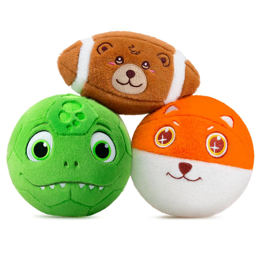 VangeBow soft toddler soccer ball 5-inch with plush texture for gentle indoor play.