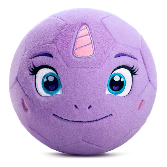 VangeBow unicorn plush soccer ball for infants, soft play and safe indoor fun.