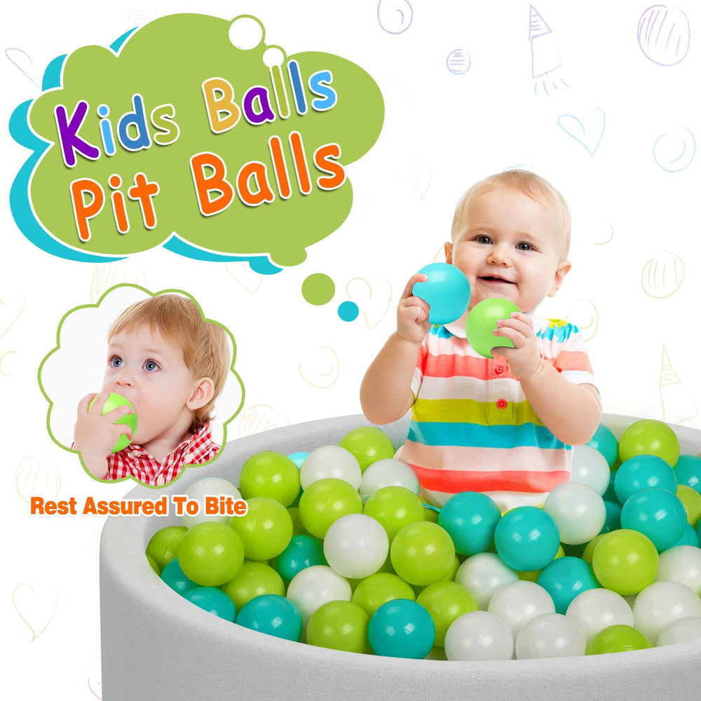 Kids playing with Vanland pit balls in a cozy play area