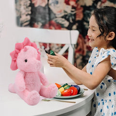 VANLINNY NEW pink dinosaur stuffed animal makes a charming gift