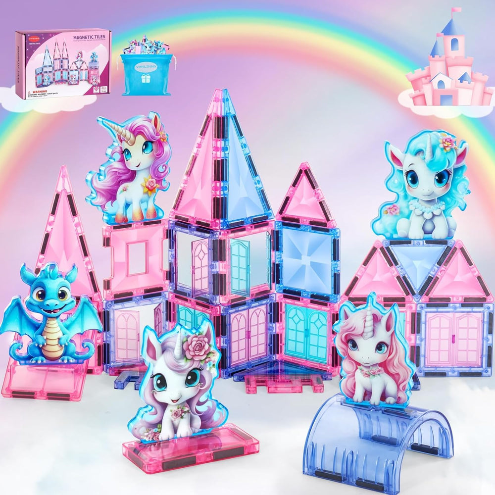 VANLINNY Unicorn Friends tiles spark imaginative play and creativity.