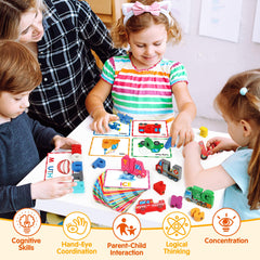 Vanmor cards front-back patterns for matching and sight words practice