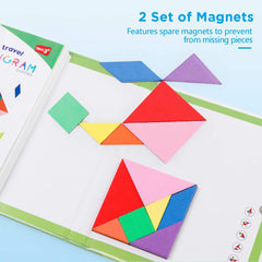 Vanmor Travel Tangram Puzzle compact case – easy to carry in bags for travel essentials
