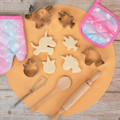 Vanmor Unicorn Kids Oven Mitt for safe pretend baking