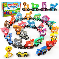 Vanmor wooden train locomotive for toddlers, safe and durable for daily play.