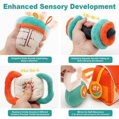 Vanplay chest expander plush — soft fabric supports gripping and fine motor skill growth.