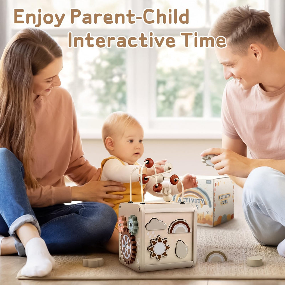 Vanplay compact travel cube offers sturdy wooden fun anywhere
