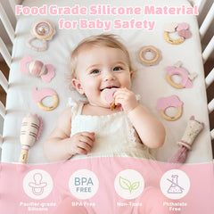 Vanplay ergonomic grip helps tiny hands grasp and shake with ease.