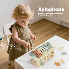 Vanplay Montessori fishing game with tiny magnets and hooks for interaction.