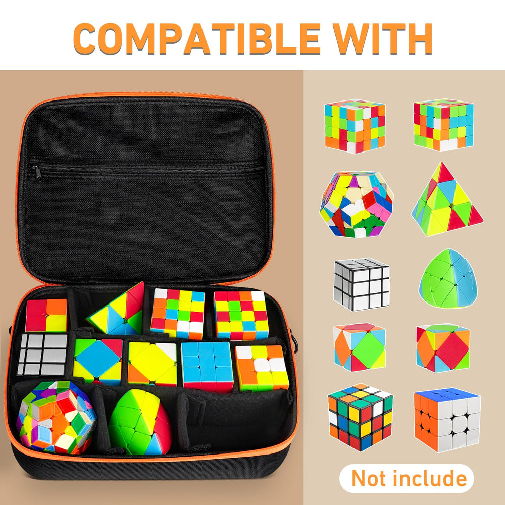 Vanplay Speed Cube Storage Case features Velcro compartments for easy reconfiguration of cubes.