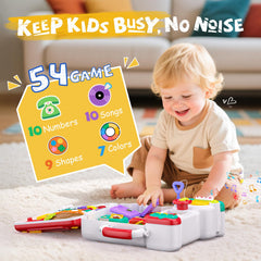 Vanvimen 54-in-1 Busy Board number/shape panel supports early math and shape matching