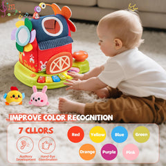 Vanvimen animal sounds paired with soft plush textures stimulate auditory and tactile senses.