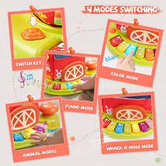 Vanvimen fill and dump openings encourage grasping and hand-eye coordination.