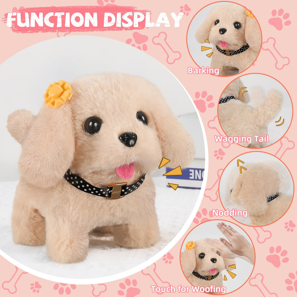Vanvimen robot dog toy barking feature for interactive fun.