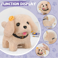 Vanvimen robot dog toy care-solution setup for grooming pretend play.