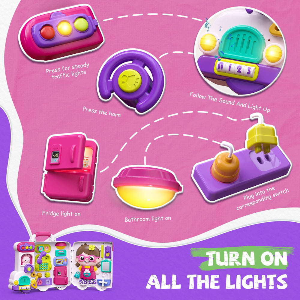 Vanvimen textures and sounds panel boosts sensory development and coordination.