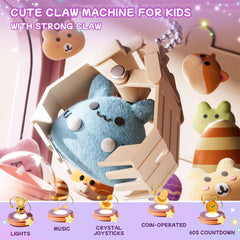 Vanvimen Unicorns Claw Machine prize tray filled with tiny toys