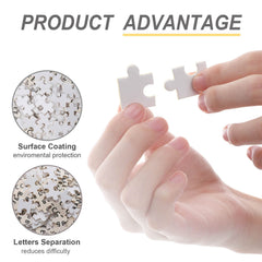 VAOWO Snow Scene puzzle highlights intricate textures for engaging assembly.