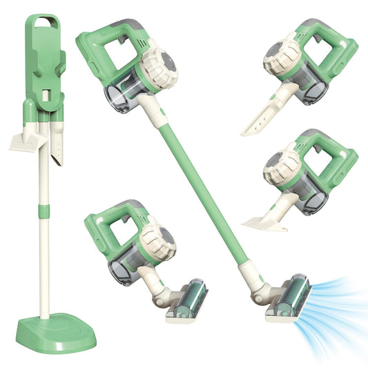VARANO 3-in-1 kids vacuum front view with gentle suction for pretend cleaning