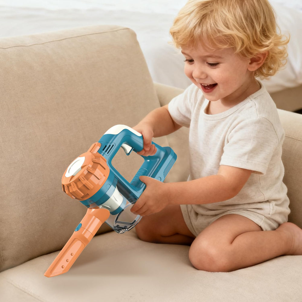VARANO 3-in-1 Kids Vacuum kid-friendly-handle design makes handling comfortable for small hands.