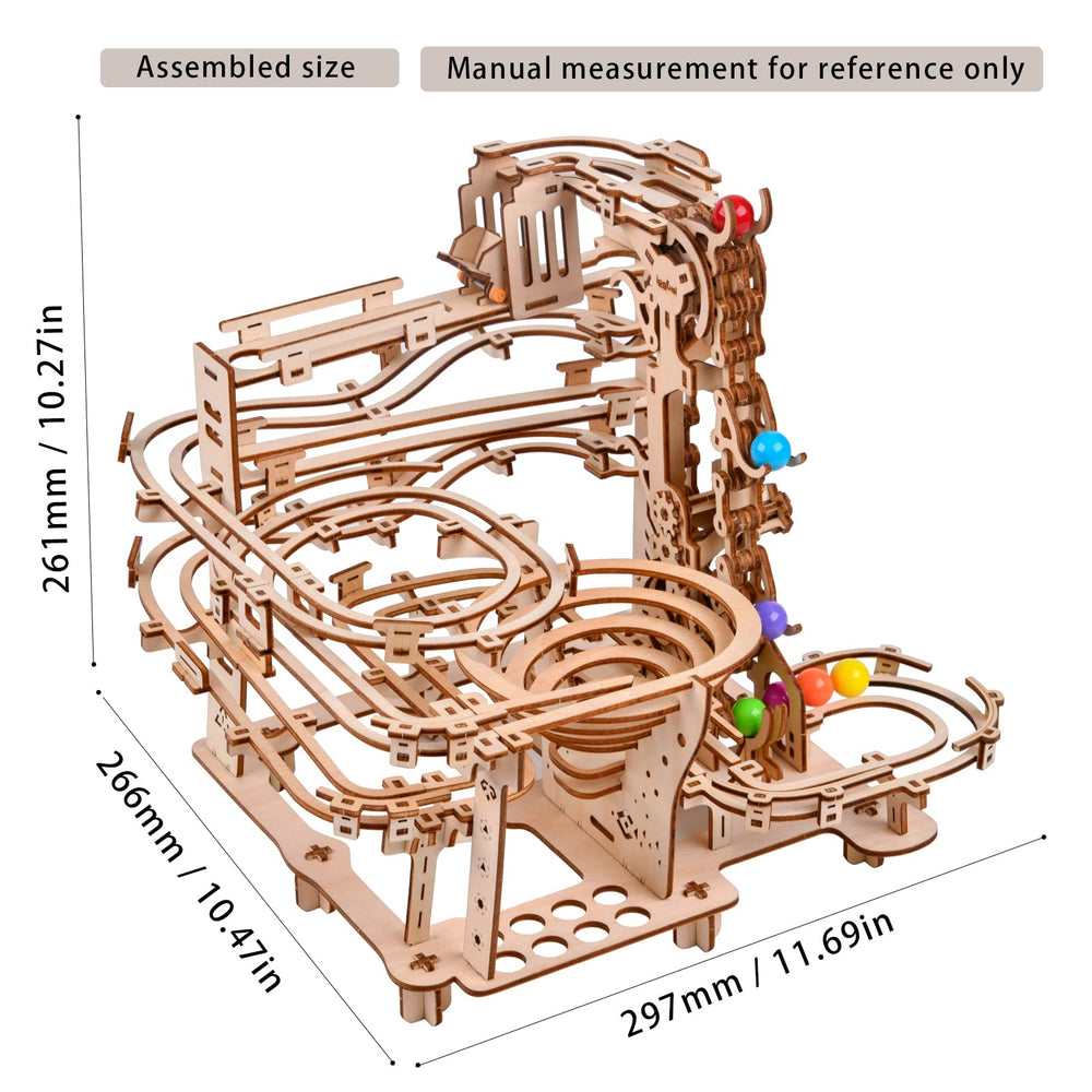 Varbertos marble run kit doubles as a kinetic sculpture and gift.