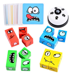 Varbertos wooden face-changing cube provides tactile play and logic challenge.