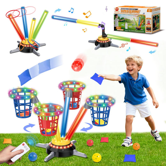 VATOS 3in1 base with bean bags and rings for family fun, indoors or outdoors