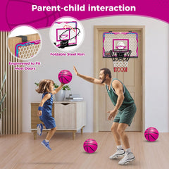 VATOS sturdy metal rim and durable backboard for daily play