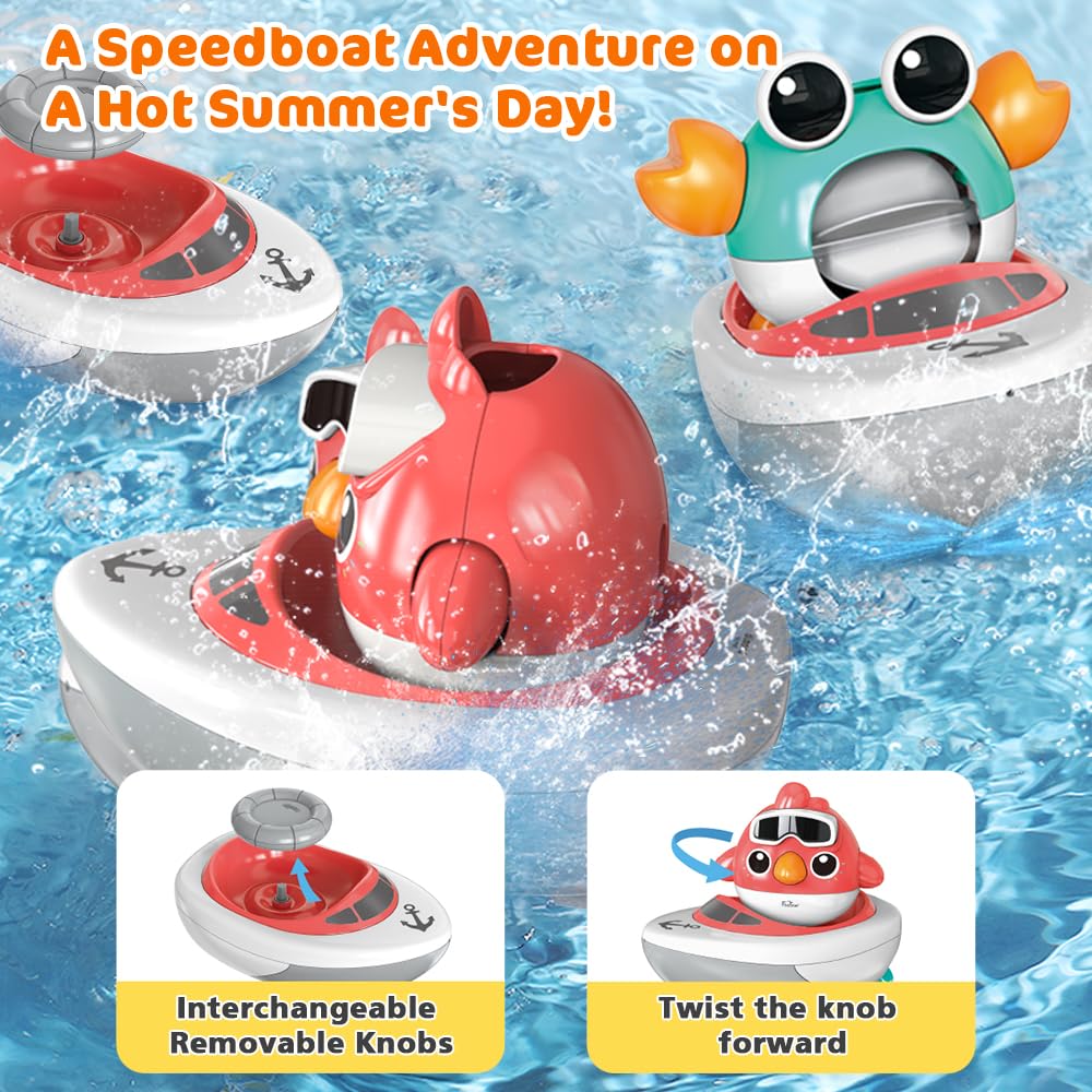 VATOS bath toy ball for interactive throwing and catching in the tub.