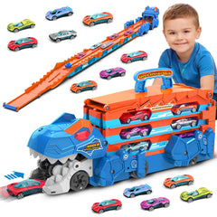 VATOS dinosaur-truck folding track sparks imaginative play and simple cleanup.