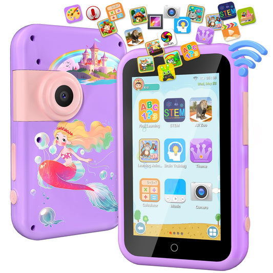 VATOS Mermaid Phone front view with large screen for learning and play
