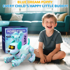 VATOS robot dog blue gift-ready packaging signals a perfect gift.