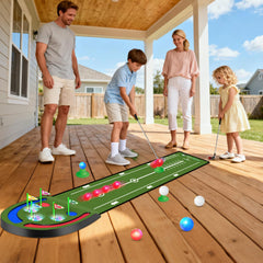 VATOS putting mat aligned with base edges for precise shots